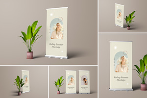 Roll Up Banner Mockups