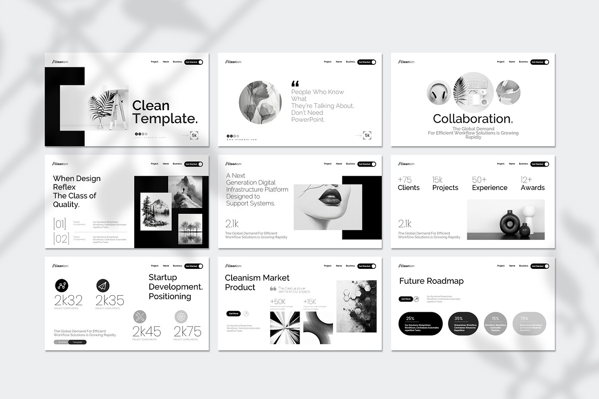 Clean Minimal Presentation Template, a Presentation Template by Creative-Work (Photo 5 of 9)
