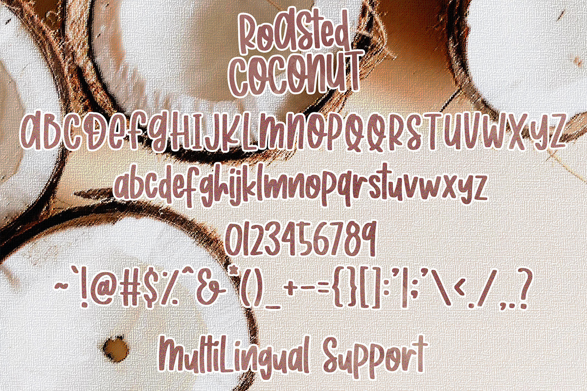 Roasted Coconut - Handwritten Font preview 5