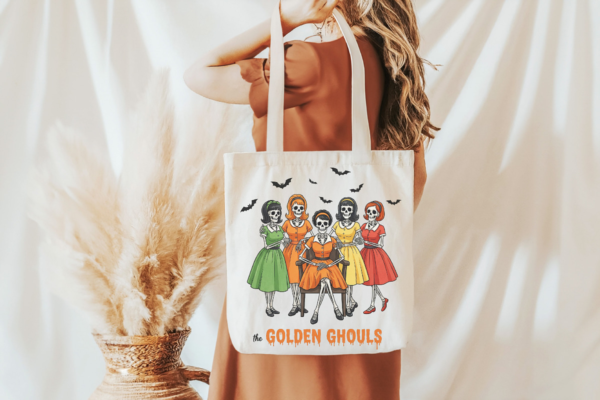 The Golden Ghouls Halloween PNG, an Illustration by DreamCafeArt (Photo 3 of 7)