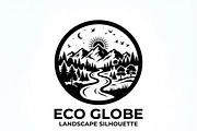 60 Eco Globe Landscape Silhouette, a Technology Illustration by Amazin_art (Thumbnail 10 of 44)