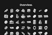 3D Icons / Finance (Cinema4D + OBJ), a 3D by ARKI (Thumbnail 6 of 6)
