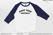 TEE RAGLAN 3/4 MOCKUP, a Shirt Mockup by DaldSgh (Thumbnail 4 of 10)