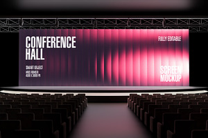 Conference Hall Stage Mockup