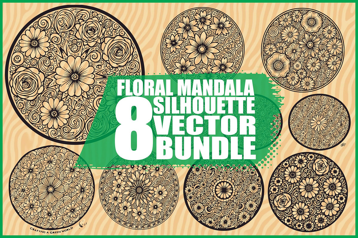 Mandala Cut Files for Cricut Crafts, an Illustration by musafir_fashion (Photo 1 of 9)