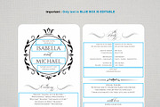 Wedding Program Fan SHR379, an Invitation Template by Shafura_Wedding (Thumbnail 4 of 4)