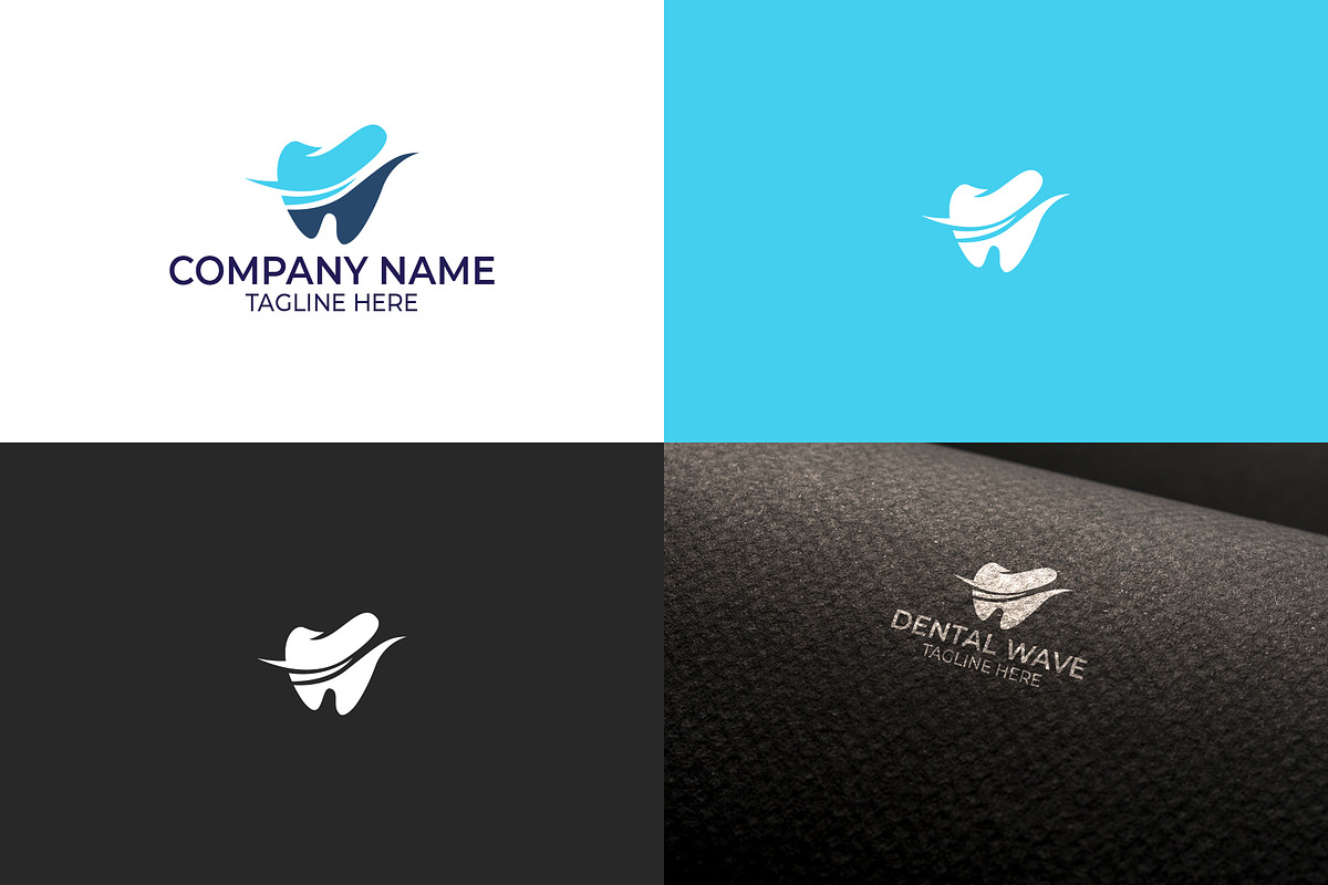 Dental Wave Logo Design, a Branding & Logo Template by GranzCreative