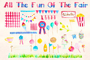 Fun of the Fair Watercolor Bundle, an Illustration by Violet LeBeaux (Thumbnail 1 of 3)