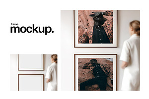 Frame Mockup #207, Black Portrait, a Print Template by Kzara Visual Concepts