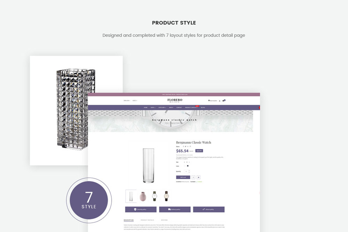 FREE LEO FLORERO - FLOWERS AND VASES, a Bootstrap Template by LeoTheme (Photo 4 of 6)
