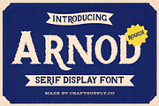 Arnod Rough, a Serif Font by Craft Supply Co. (Thumbnail 1 of 8)