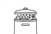 41 Household Waste Icon Set, an Outline Icon by adenpinkstore (Thumbnail 11 of 20)