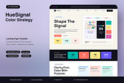 Color Strategy Landing Page, an UI Kit Template by Pitchlook.Studio (Thumbnail 1 of 3)