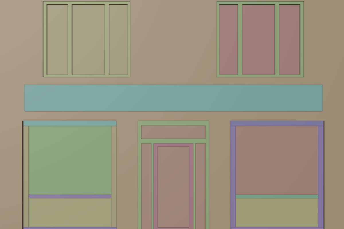 Minimal Modern Store Facade 3D Model, an Object 3D Model by Dudukbersama (Photo 2 of 2)