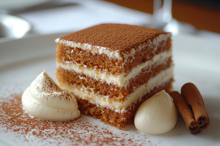 Delicious Tiramisu Dessert Cocoa Pow, a Background Photo by Pixeness