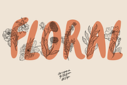 Line-Art Botanicals Pack, an Illustration by Drawn By Arianna (Thumbnail 1 of 5)