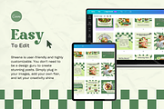Sheena Healthy Food Canva Template, a Social Media Template by Kohesif Studio (Thumbnail 3 of 9)