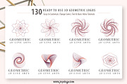 Geometric Logo Generator 3D Line Art, a Branding & Logo Template by joyologo (Thumbnail 13 of 24)