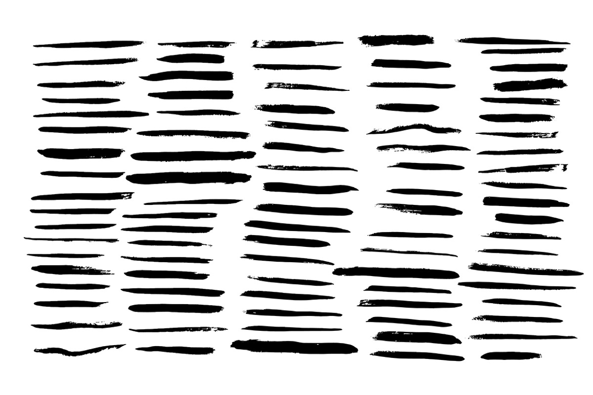 Handdrawn gouache Vector Brushes preview 3