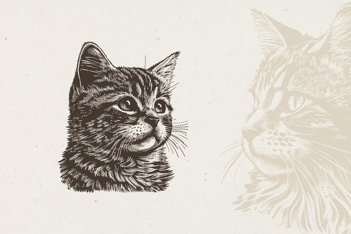 Cat Breeds Portrait Illustrations, an Animal Illustration by Nocturnal Wolf (Photo 4 of 10)