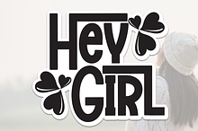 Hey Girl | Script Font