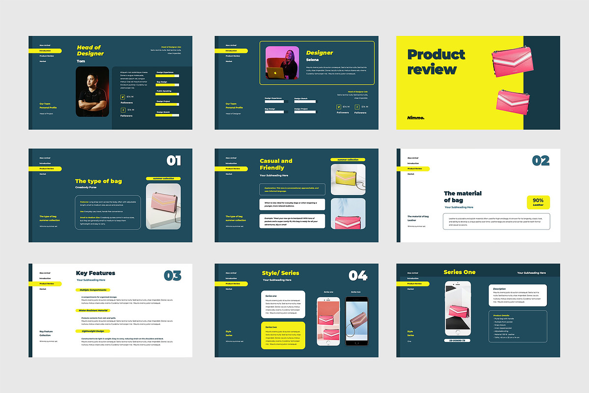 Nimmo Product Display Google Slides, a Presentation Template by TMint Creative (Photo 5 of 6)