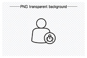 User Profile and Ui Icons Set, an Outline Icon by Designfour (Thumbnail 4 of 7)