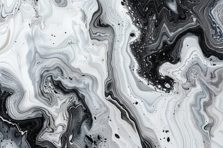 Black and white swirls elegantly mer, a Photo by Iftikhar Alam