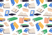 Paper books seamless patterns set, a Pattern Graphic by Good Studio (Thumbnail 2 of 9)