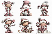 Christmas Candy Cane Characters, an Illustration by Libby Wishes (Thumbnail 7 of 7)