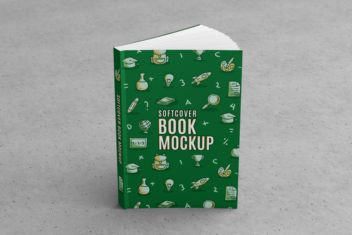 Softcover Book Mock-Up, a Print Template by MassDream (Photo 4 of 10)