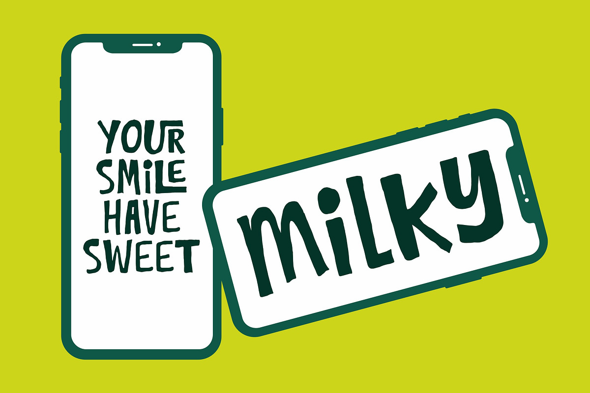 UNKA MOCHA - Chunky Font, a Handwritten Font by ErgibiStudio (Photo 3 of 9)