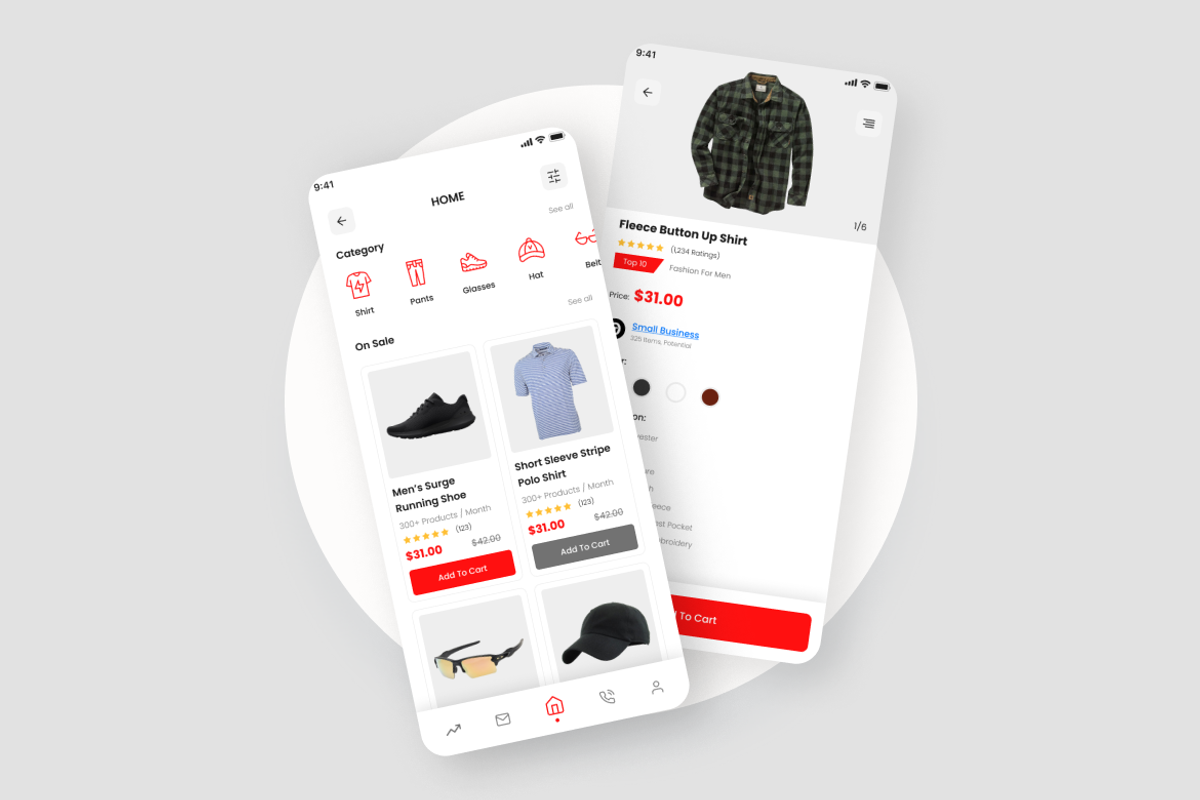 Mens Fashion Dashboard UI Kit, an UI Kit Template by iDoodle Studio (Photo 3 of 4)