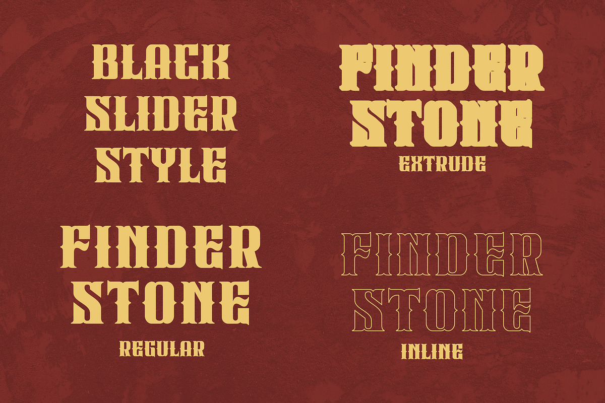 Black Slider a Layering Dark Display, a Blackletter Font by Blankids Studio (Photo 8 of 9)