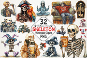 Halloween Funny Skeleton Sublimation, an Illustration by RobertsArt (Thumbnail 1 of 7)
