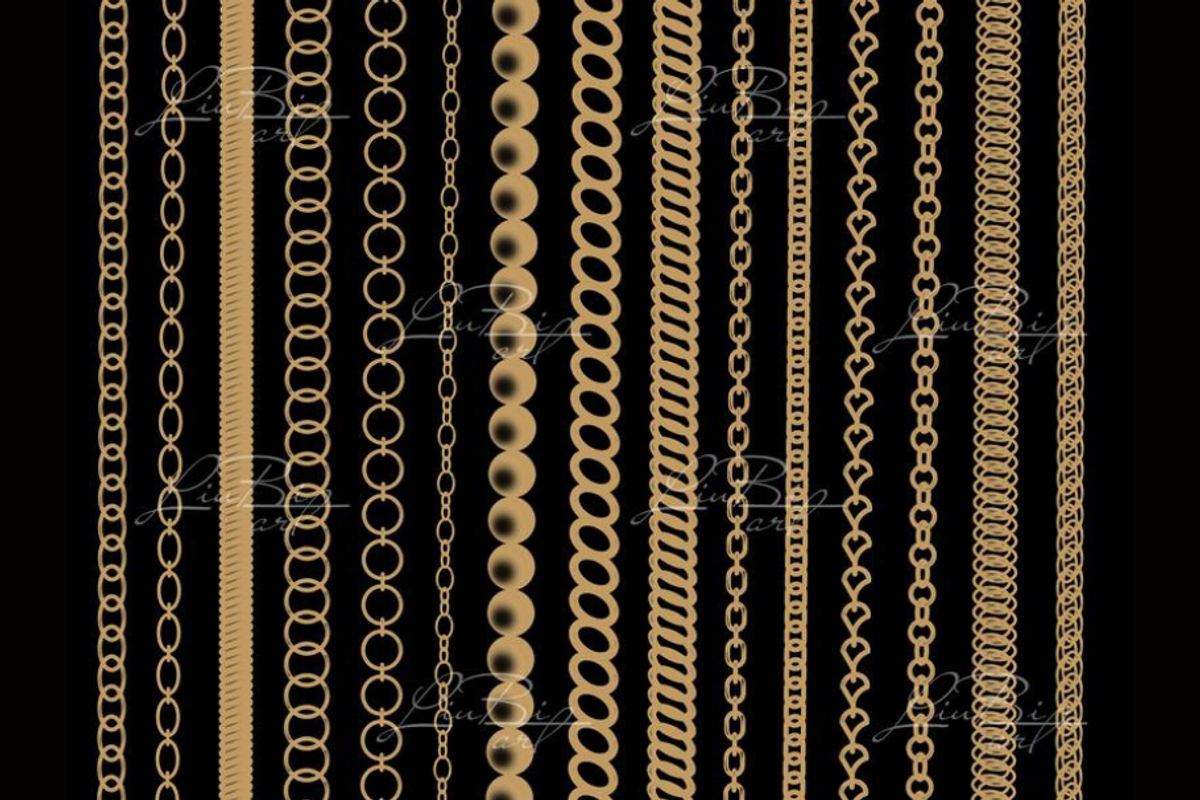 30 Procreate Chains Brushes Set, a Brush Add-On by LiuBi Art (Photo 3 of 4)