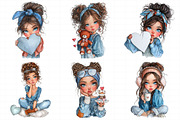 Valentine Cute Girl Clipart Png, an Illustration by Daily.Designs (Thumbnail 5 of 8)