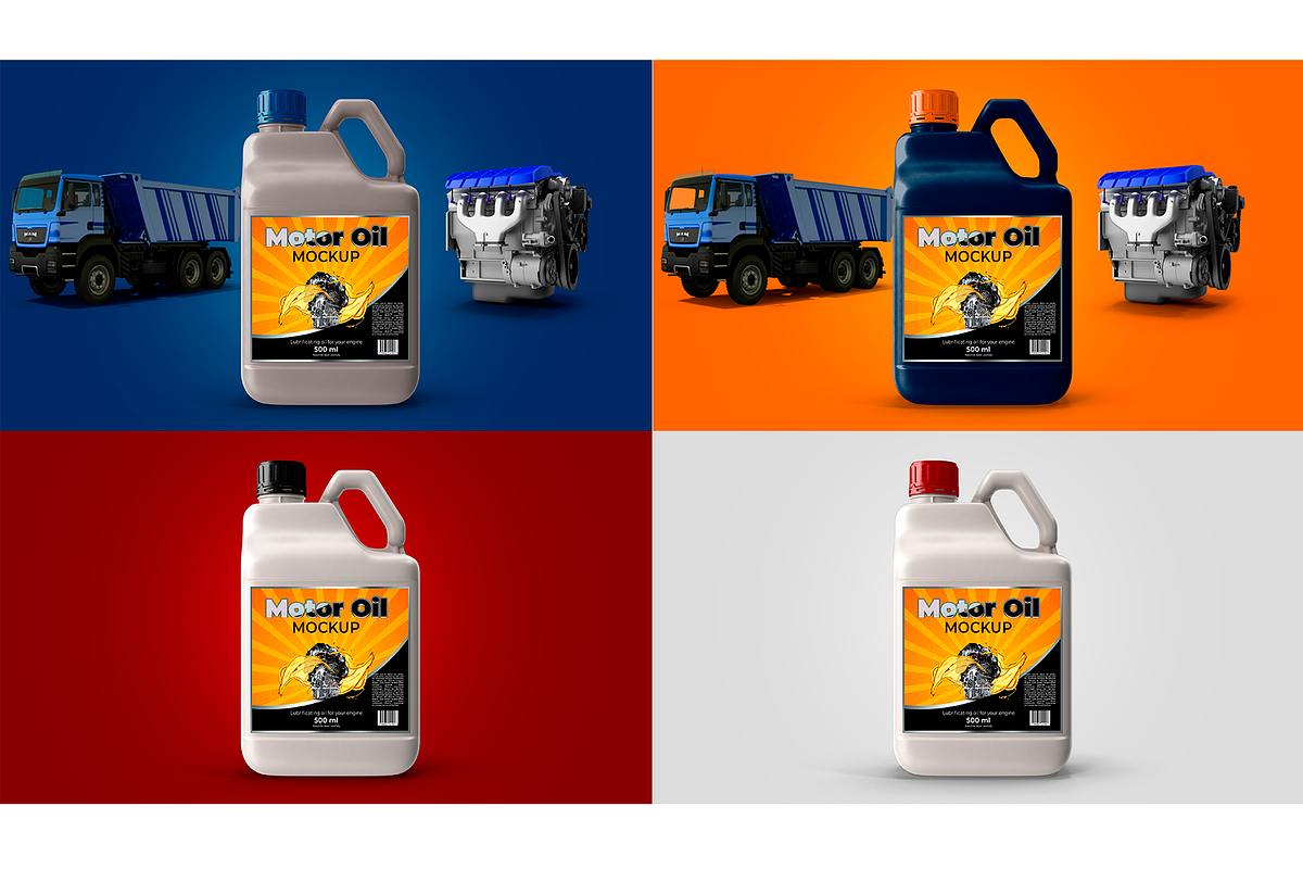 Bottle Motor Oil Mockup, a Mockup by rogeriomarcos (Photo 5 of 7)