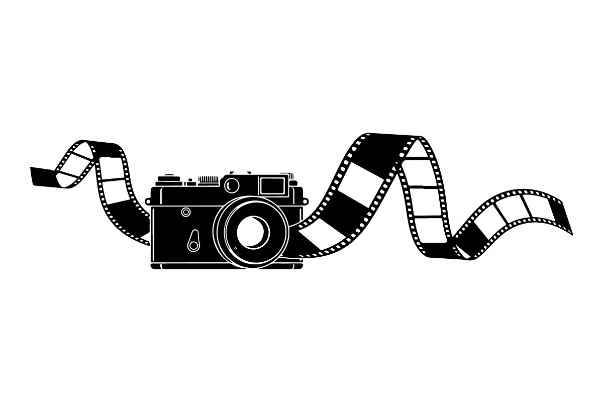 Vintage Camera Film Silhouette, an Object Illustration by yasushie (Photo 12 of 31)