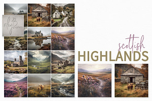 Scottish Highlands Digital Paintings