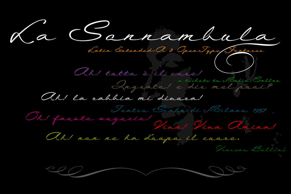 La Sonnambula typeface preview 3
