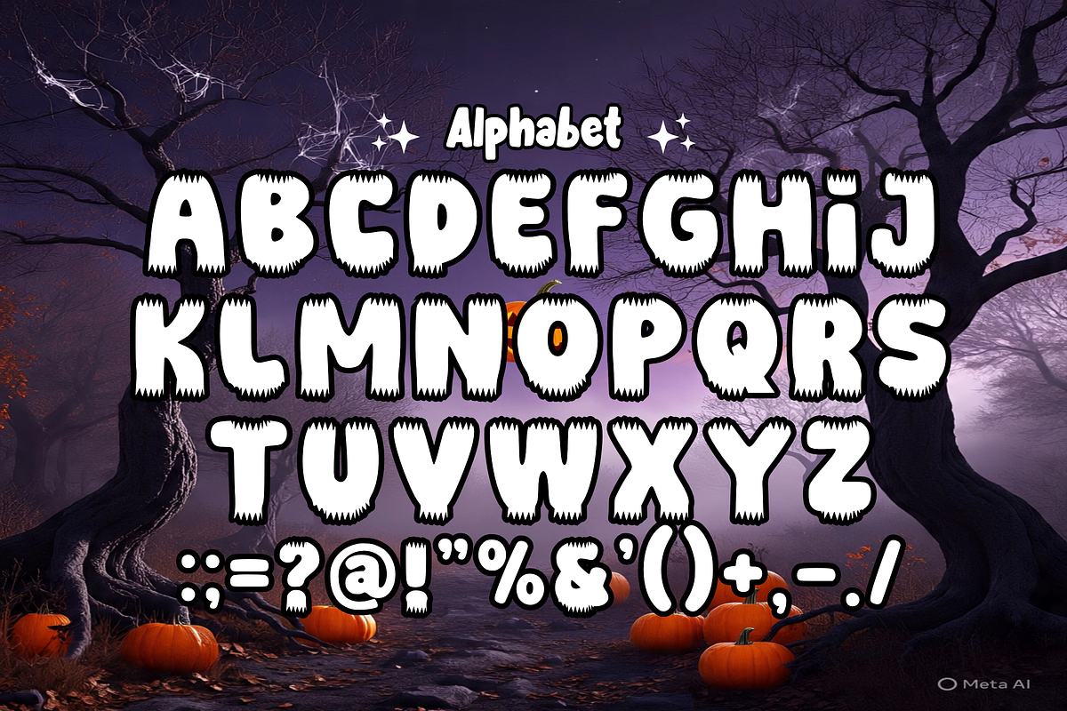 Halloween Park - Display Font, a Font by KiddoGlyphs Studio (Photo 4 of 5)