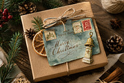 Vintage Christmas Clipart - 38 PNG, a Seasonal Illustration by InkyQueenArt (Thumbnail 6 of 8)