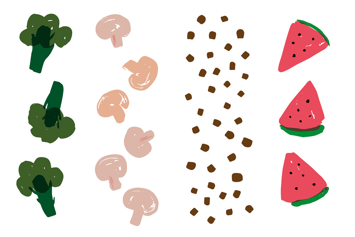 Painterly Food Vector Illustrations, a Food Illustration by This For There (Photo 9 of 11)