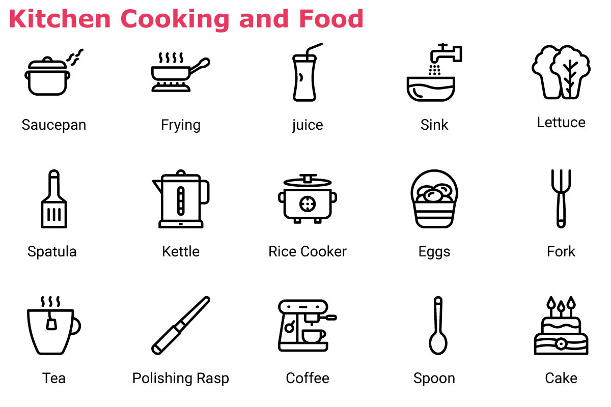 Kitchen Cooking and Food, an Outline Icon by Color Cubes (Photo 3 of 8)