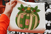 Christmas Book Ornament Png, an Illustration by OK Design (Thumbnail 1 of 6)