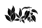 Minimal Botanical Leaf Silhouette Bu, an Illustration by Creativeshirt (Thumbnail 28 of 51)