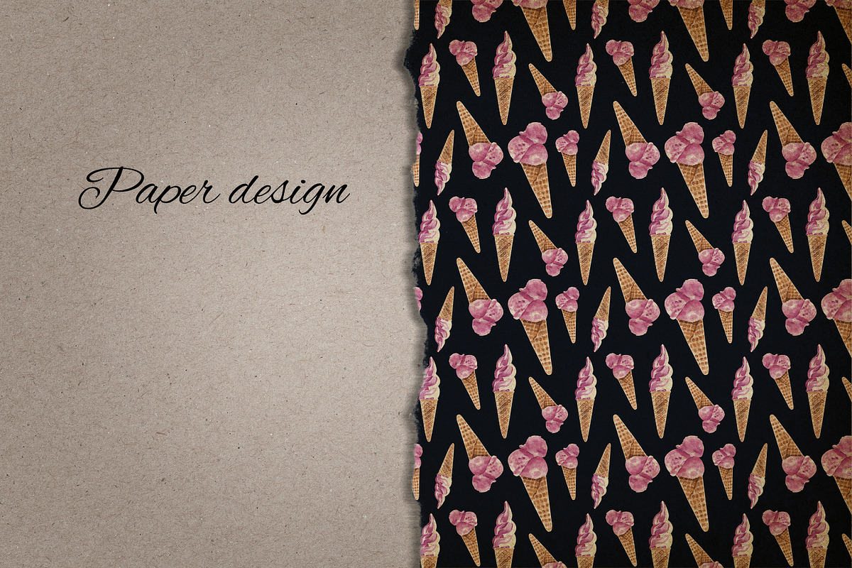 Sweets & desserts clipart & patterns, a Food Illustration by Visual Animal (Photo 10 of 21)