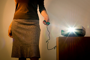 Retro Slide Projector Woman, a Person Photo by THP Creative
