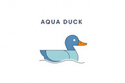Aqua Duck Blue, a Branding & Logo Template by Logocreative (Thumbnail 2 of 2)